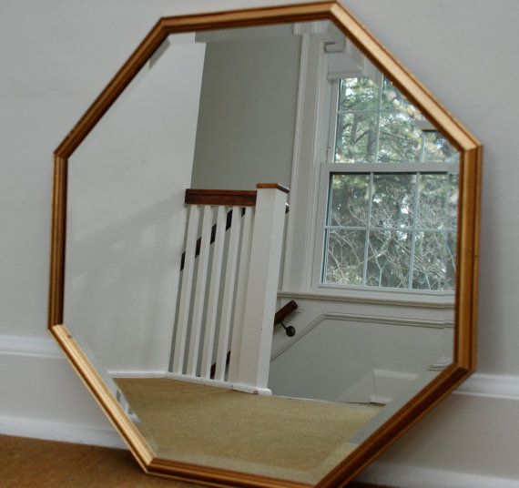 TEOT vintage gold mirror