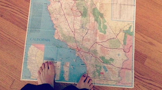 California Travel Map Betsy Moyer