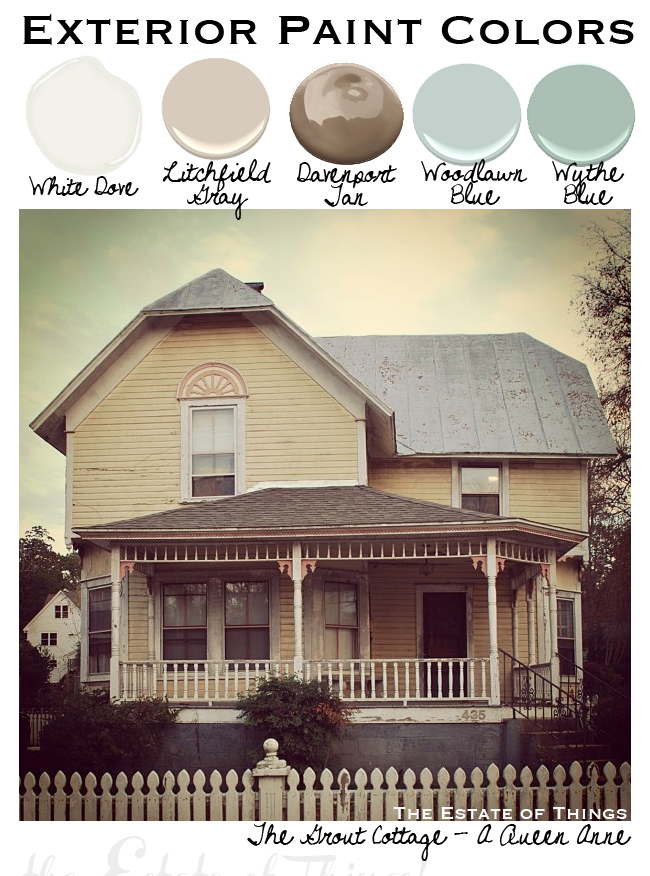 The Grout Cottage Exterior Paint Colors The Estate of Things