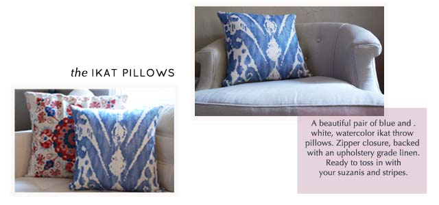 ikat pillows