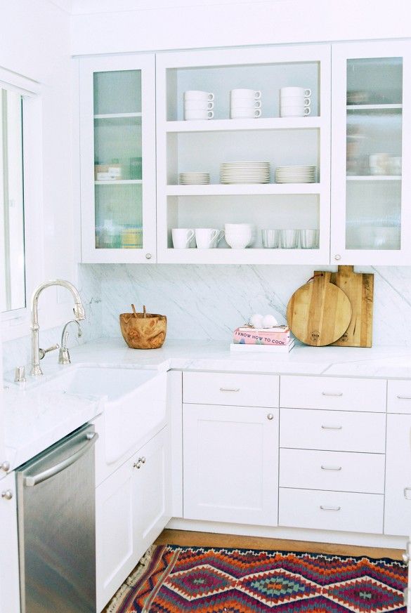 modern white kitchen breadboard