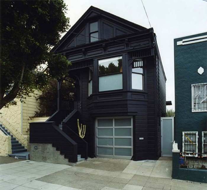 A black house exterior victorian