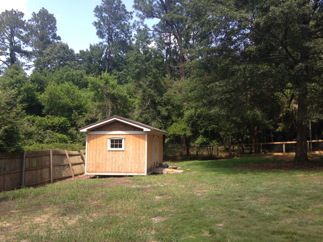 yard shed cleared