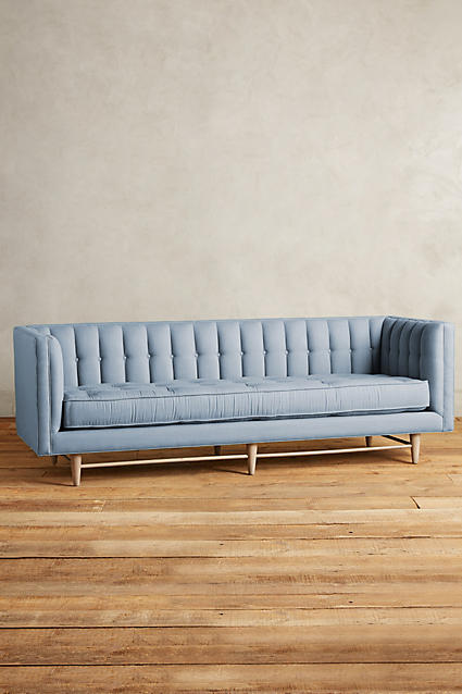 Anthropologie Maryn Sofa in Pool Blue